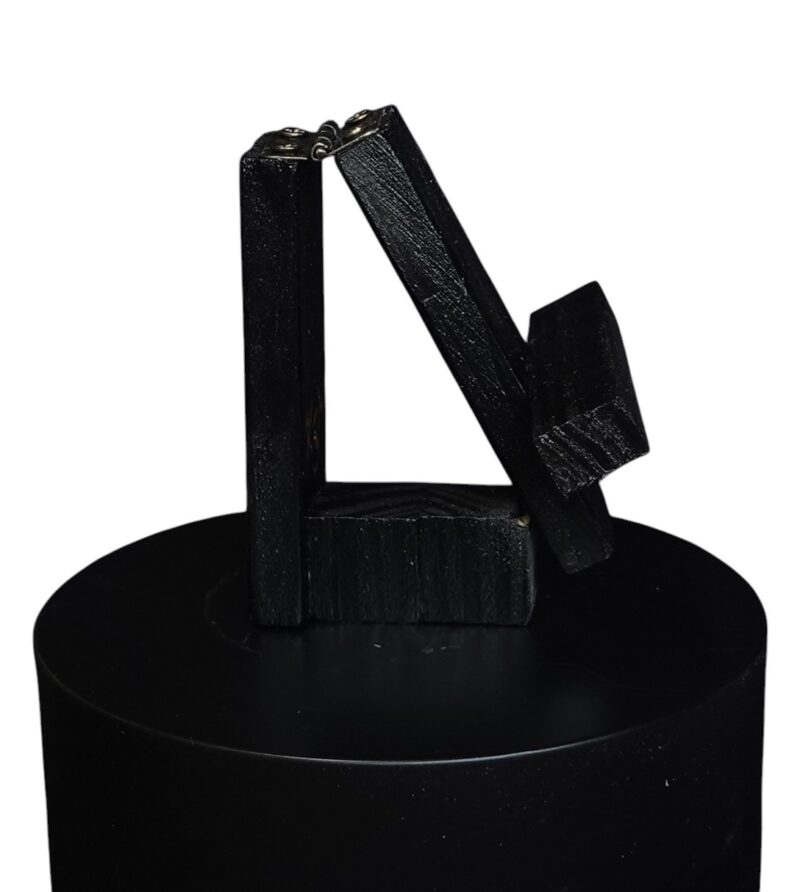 3 inch Black Easel - Wood with hinge
