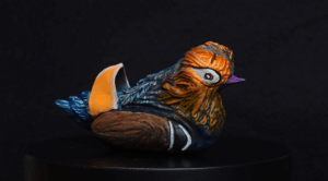 Yomei Mandarine Duck Painted