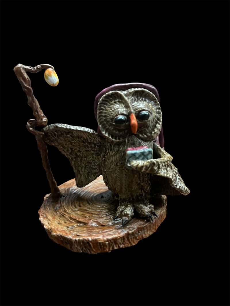 Aloysius Wise Owl Sculpture front