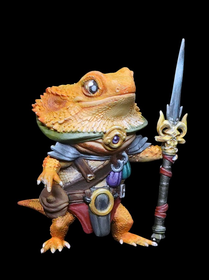 Beardie Warrior | Hand-Painted Miniature